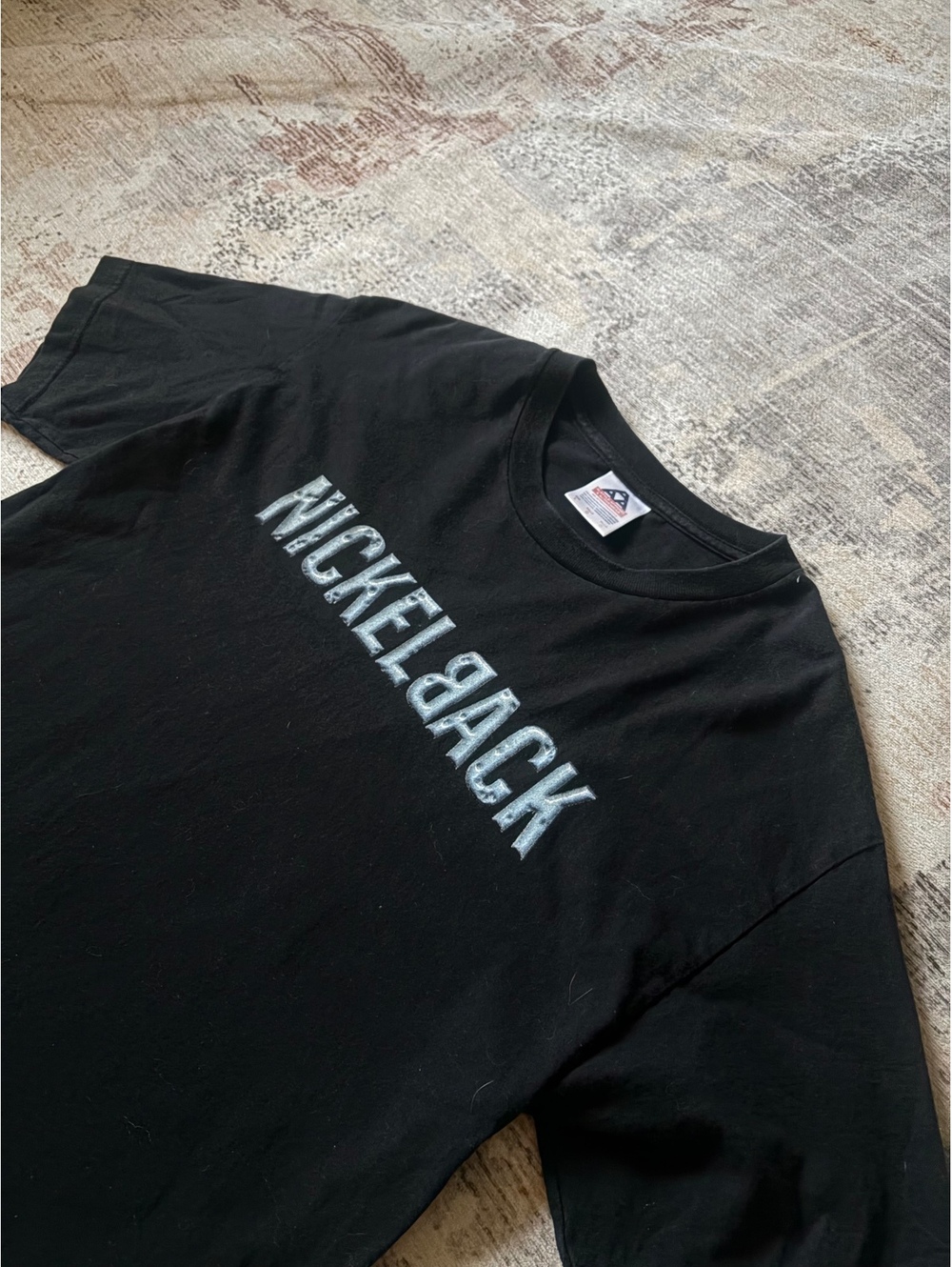 Vintage 2001 Nickelback Silver Side Up Photograph Band Tee L
